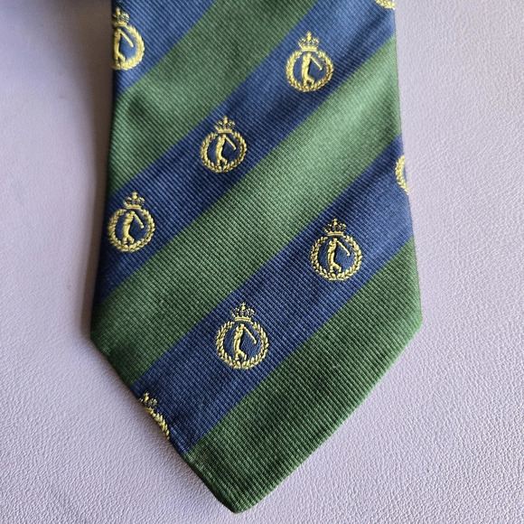 Bundle of 4 Vintage 100% Silk Men's Tie Italian and Angentinian Preppy Classic - Picture 6 of 9